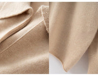 Mid-Length Plus-Size Cashmere Knit Sweater