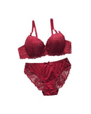 Comfortable Gathering Adjustment Lace Underwear Set