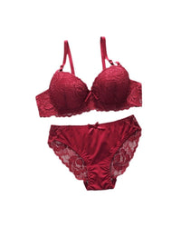 Comfortable Gathering Adjustment Lace Underwear Set