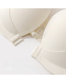 Double front-fastening push-up bra