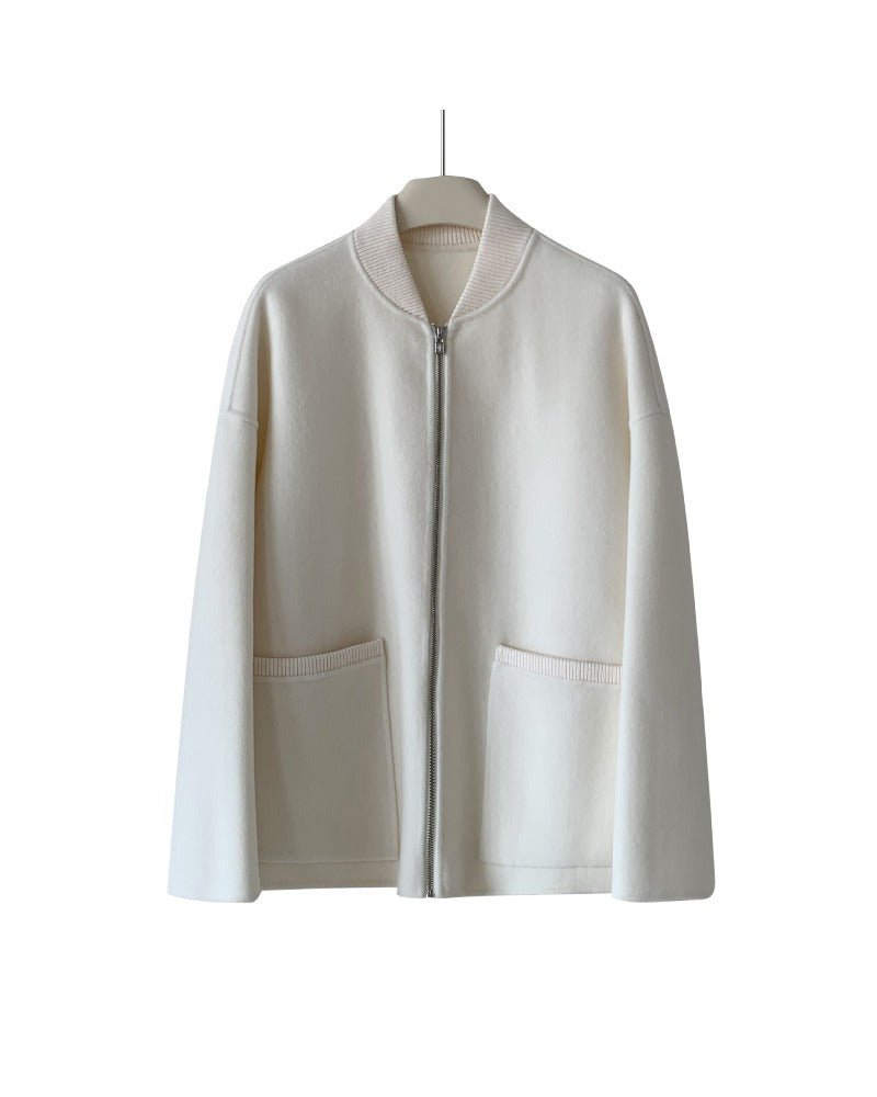 Double-Faced Wool Short Coat