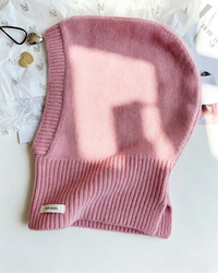 Soft Wool Hooded Neck Warmer Beanie