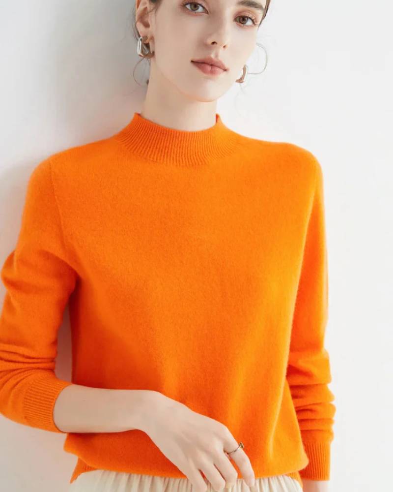 100% Merino Wool Turtleneck Jumper
