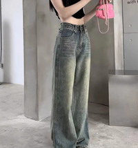 Vintage High Waist Wide-Leg Jeans