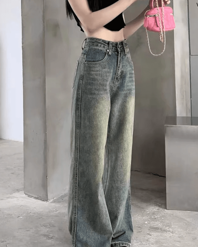 Vintage High Waist Wide-Leg Jeans