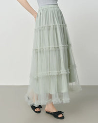 Mesh A-line Cake Skirt