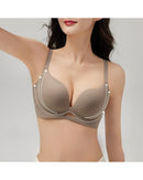 Wire-free push-up lift and seamless bra