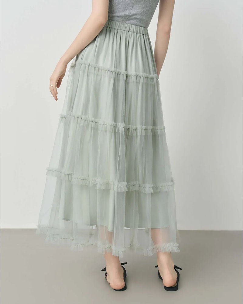 Mesh A-line Cake Skirt