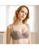 French-style sexy ruffled lace push-up lingerie