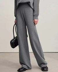 Versatile Solid Color Loose Wide-Leg Pants