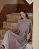 Round Neck 100% Cotton Nightdress