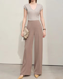 New Straight-Leg Casual Wide-Leg Pants