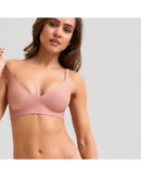 V-neck seamless rimless bra