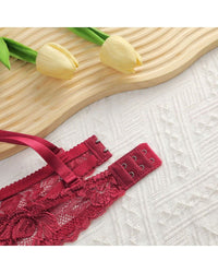 Comfortable Gathering Adjustment Lace Underwear Set