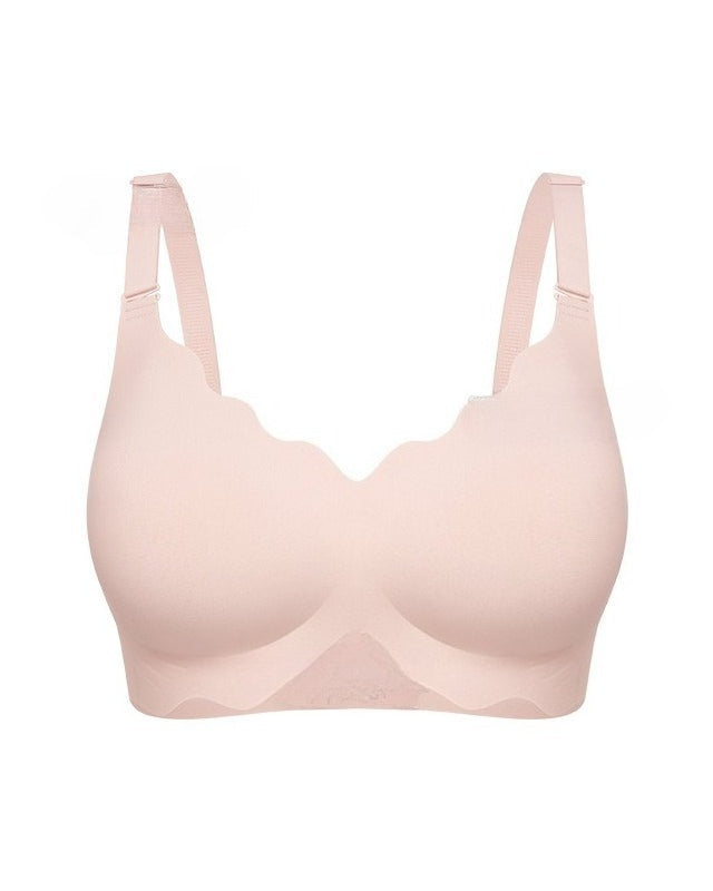 Wavy-Edge Push-Up Bra