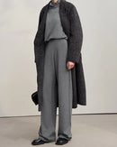 Versatile Solid Color Loose Wide-Leg Pants