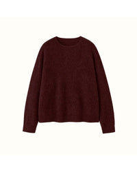 Yak Wool & Cashmere Crew Neck Pullover Sweater