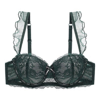 French-style sexy ruffled lace push-up lingerie