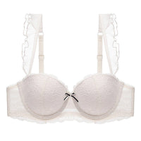 French-style sexy ruffled lace push-up lingerie