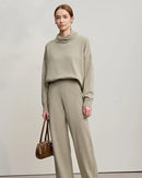 Solid Color Turtleneck Loose Long-Sleeved Sweater