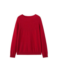Cashmere Crew Neck Knit Sweater