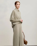 Solid Color Turtleneck Loose Long-Sleeved Sweater