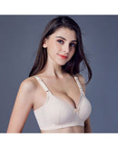 Adjustable cotton-spandex wire-free bra