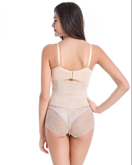 High-Waisted Lace Tummy Control Panties