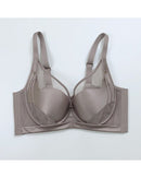Satin mesh push-up and lifting bra