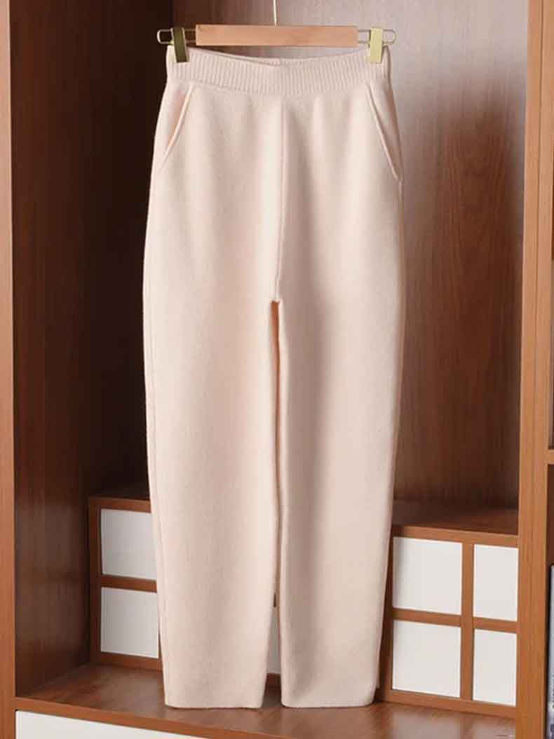High Rise Cashmere Harlan Pants