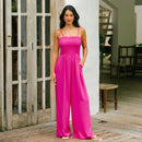 Thin Straps Wide Leg Jumpsuit