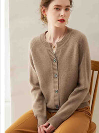 Cashmere Knitted Cardigan