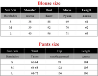 Pleated Long Sleeve Shirt And Pants Set