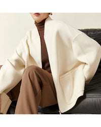 Double-Faced Wool Short Coat