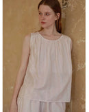 Light-colored Striped Loungewear Set