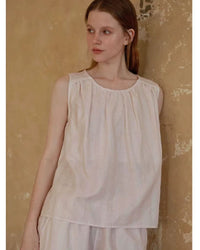 Light-colored Striped Loungewear Set