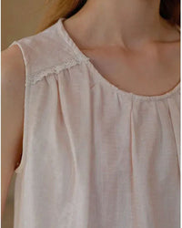 Light-colored Striped Loungewear Set