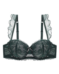 French-style sexy ruffled lace push-up lingerie