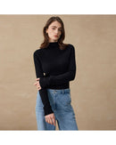 Wool Knitted Turtleneck Pullover Sweater