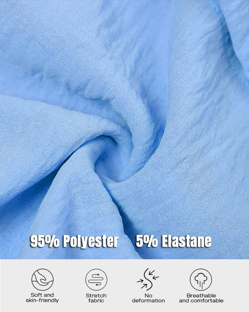 Long Sleeve Drawstring Button Shirt Dress