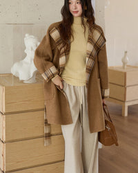 High-Waisted Slim-Fit Straight Wide-Leg Pants