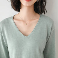 V-Neck Wool Blend Knitted Jumper
