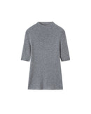 Cashmere Mid-Sleeve Turtleneck Sweater