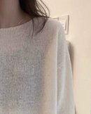 Oversized Wool Boatneck Sweater