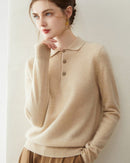 Cashmere Slim-Fit Collared Sweater