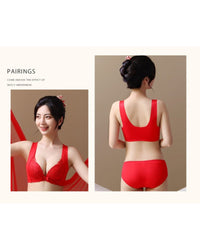 Front-fastening push-up bra to minimize side breast tissue