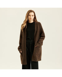 Cashmere & Yak Wool Cardigan Sweater