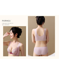 Front-fastening push-up bra to minimize side breast tissue