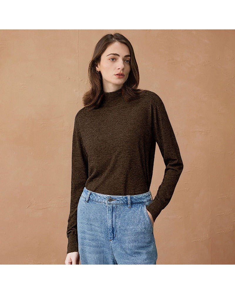 Cashmere & Wool Turtleneck Sweater