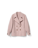 Short Double-Faced Wool Coat